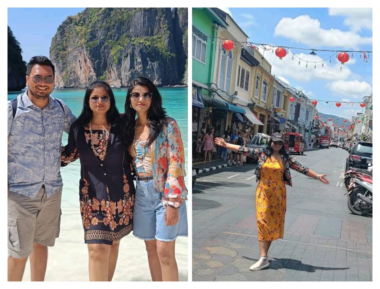 Couple under umbrella in Bali