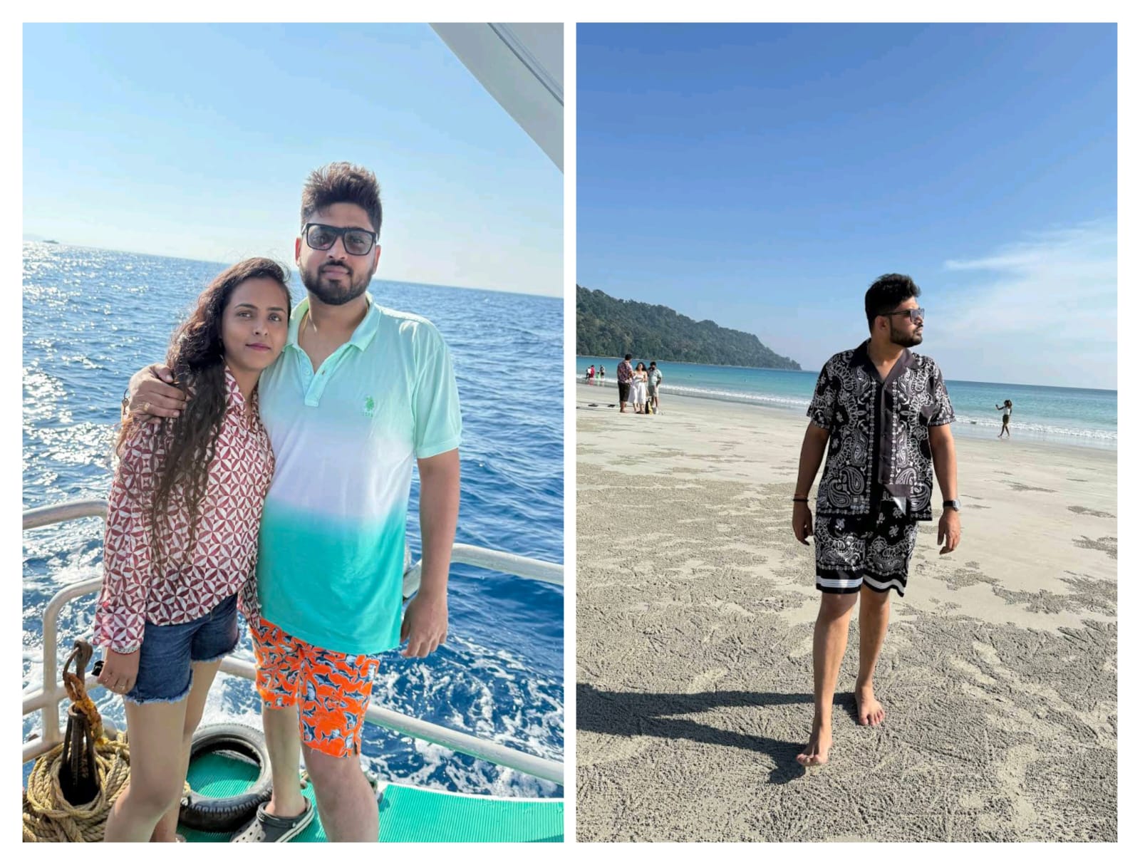 Couple under umbrella in Bali