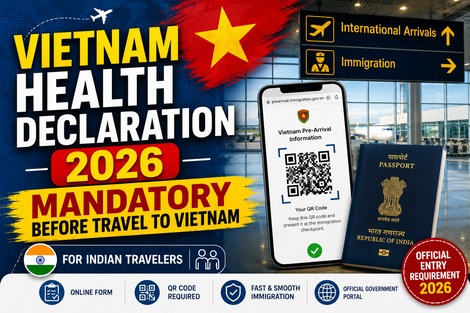 Vietnam Health Declaration 2026: Mandatory Pre-Arrival Card for Indian Travelers
