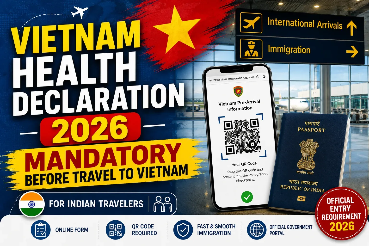 Vietnam Health Declaration 2026: Mandatory Pre-Arrival Card for Indian Travelers